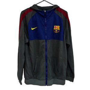 Nike FC Barcelona Hoodie Men's XL - Grey/Blue/Red